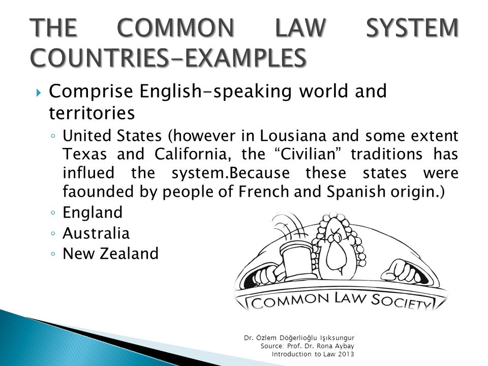 Common law systems